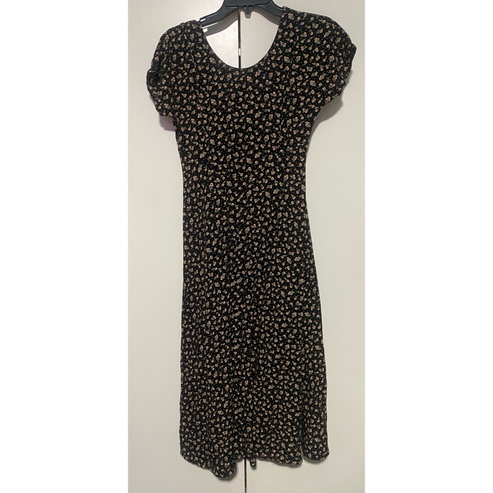 All that Jazz Black Floral Midi Dress